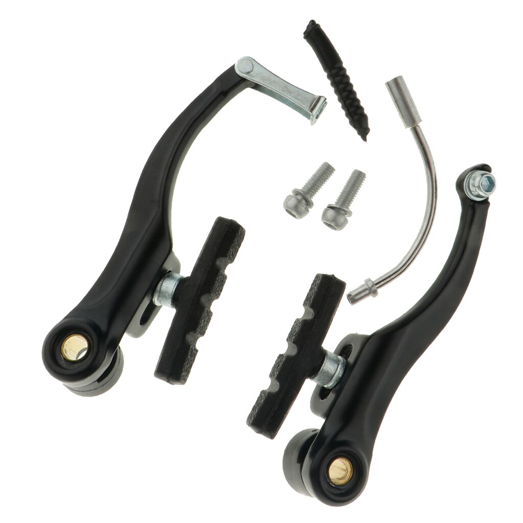 Par cykel v-bremse bremser i aluminiumslegering med justeringsklodser cykeltilbehør til road mountain mtb bmx cykler