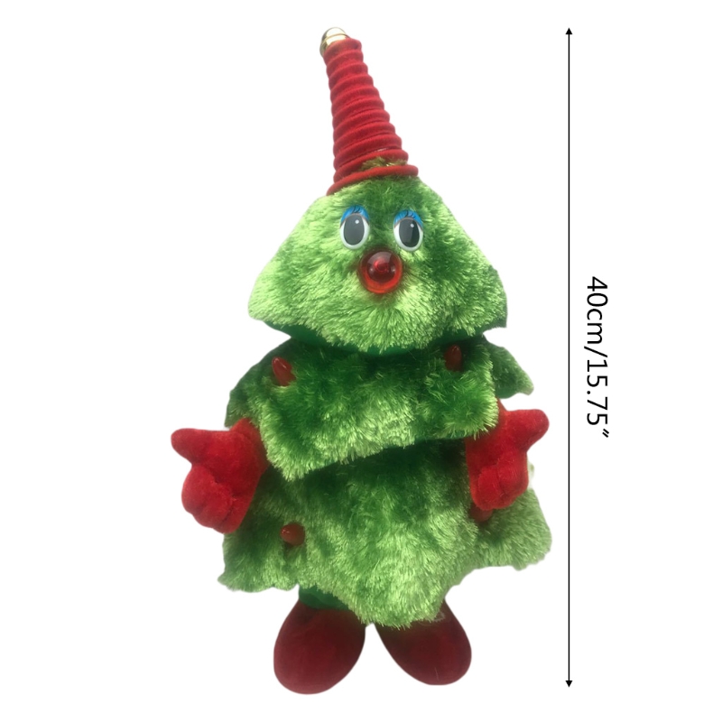 Weihnachten Baum Elektrische Spielzeug Lustige Elektrische Plüsch Spielzeug Nette GrüNe Elektronische Weihnachten Baum Musical Puppe Weihnachten Dekoration