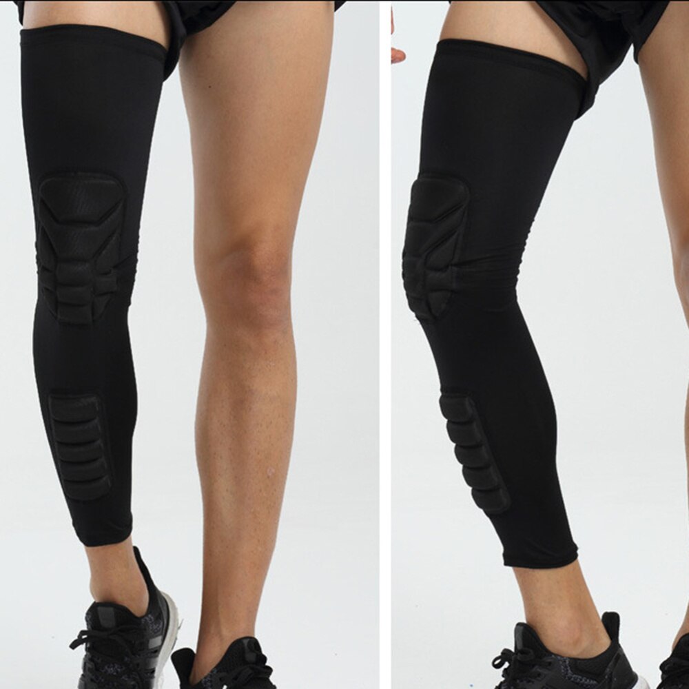 Einzigen Absturz Absorbieren Knie Unterstützung Lange Hülse Knie Pads Erwachsene Sport Bein befestigen Schutz für Basketball FußBall Wandern