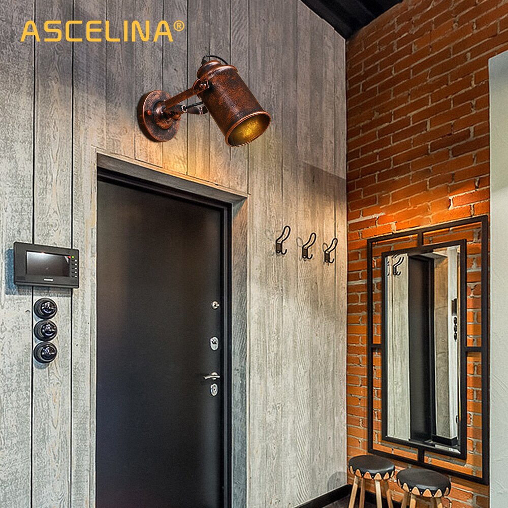 E27 Retro Wandlamp voor Waterslang Vorm Kraan Steampunk Loft Ijzer Industrie Retro Decoratieve Verlichting voor Huisbar (Kleur: E27-Geen Lamp, Maat: C-stijl