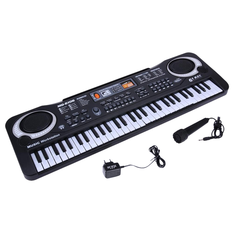 61 tangenter digital musikk elektronisk tastatur tastatur elektrisk piano låve eu/oss plugg elektronisk orgel