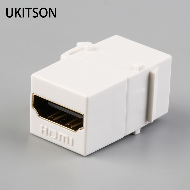 Keystone HDMI2.0 Connector Witte Kleur Hdmi-Compatibel Insert Koppeling Slot Vrouw-vrouw Extender