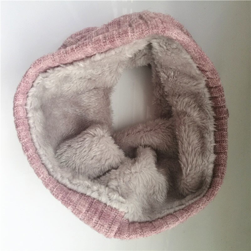 Nieuw solid Sjaal Voor Kinderen Warm Baby Sjaals Meisjes Winter Sjaal Voor Kinderen Wollen Kraag Sjaals: Pink
