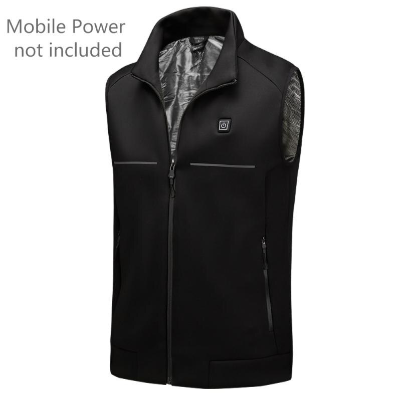 Smart heating vest Men women Vest Jacket Clothing Winter heated jacket USB heating warm vest for otudoor sport hikking: 2 / XXXL