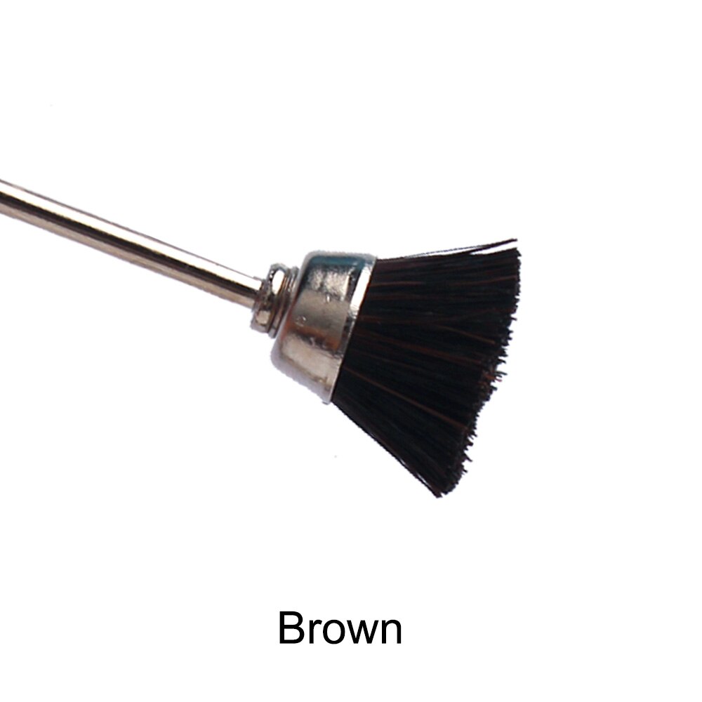 Brocas de Metal para uñas, Cepillo giratorio de 3/32 pulgadas para manicura, taladros eléctricos, herramientas de limpieza de alambre de cobre, accesorios de Arte de uñas, 1 ud.: MTS-6