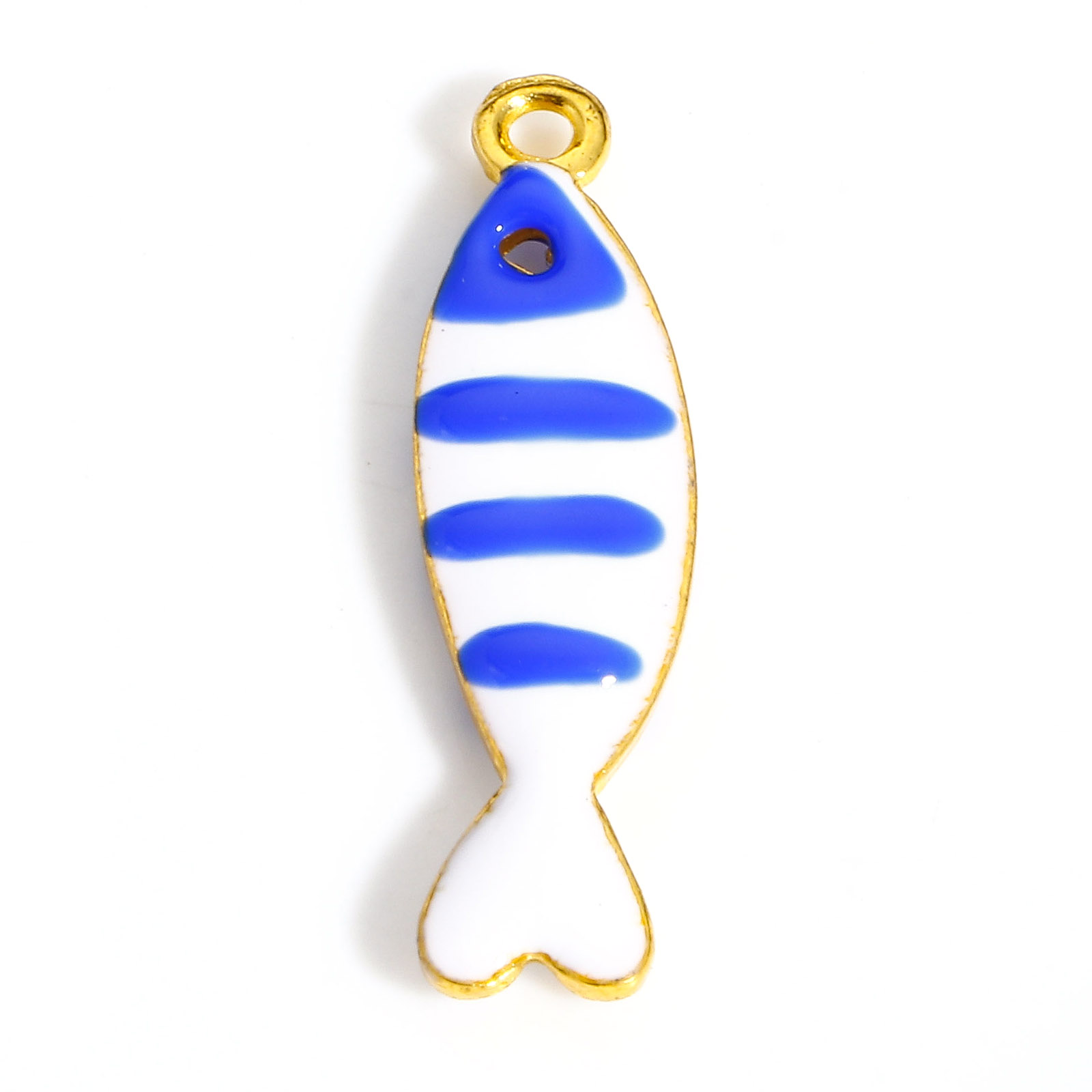Dijes de pez de aleación de doble cara esmaltados, lentejuelas, peces, colgantes para pendientes Diy, collar, hallazgos para hacer joyas, 26x7mm, 5 piezas: Violeta