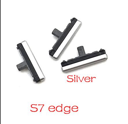 For Samsung S3 S7 Edge J5 J7 J510 J710 / J5 J7 J730 J530 Volume Button Power Switch On Off Button Key Flex Cable: S7 edge Silver