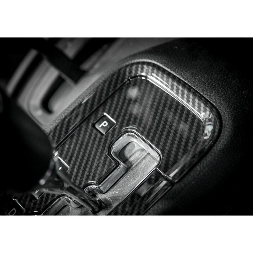 Kulfiber gearskifte panel ramme dekoration cover trim til jeep wrangler jk + dekorere charmerende luksus levende