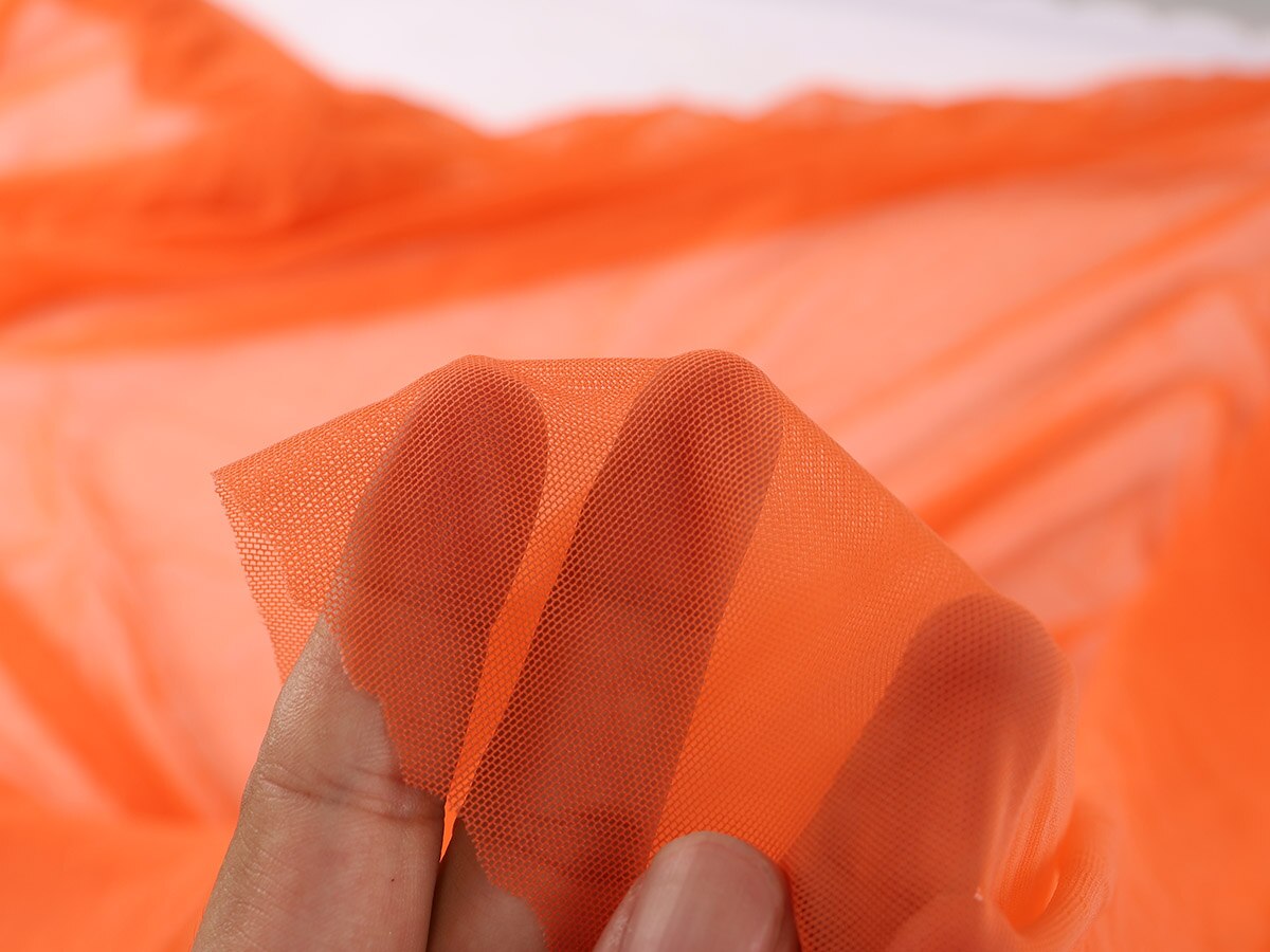 Bright color 4 way Stretchy Nylon Spandex Mesh Fabric high-elastic net fabric sold BY YARD