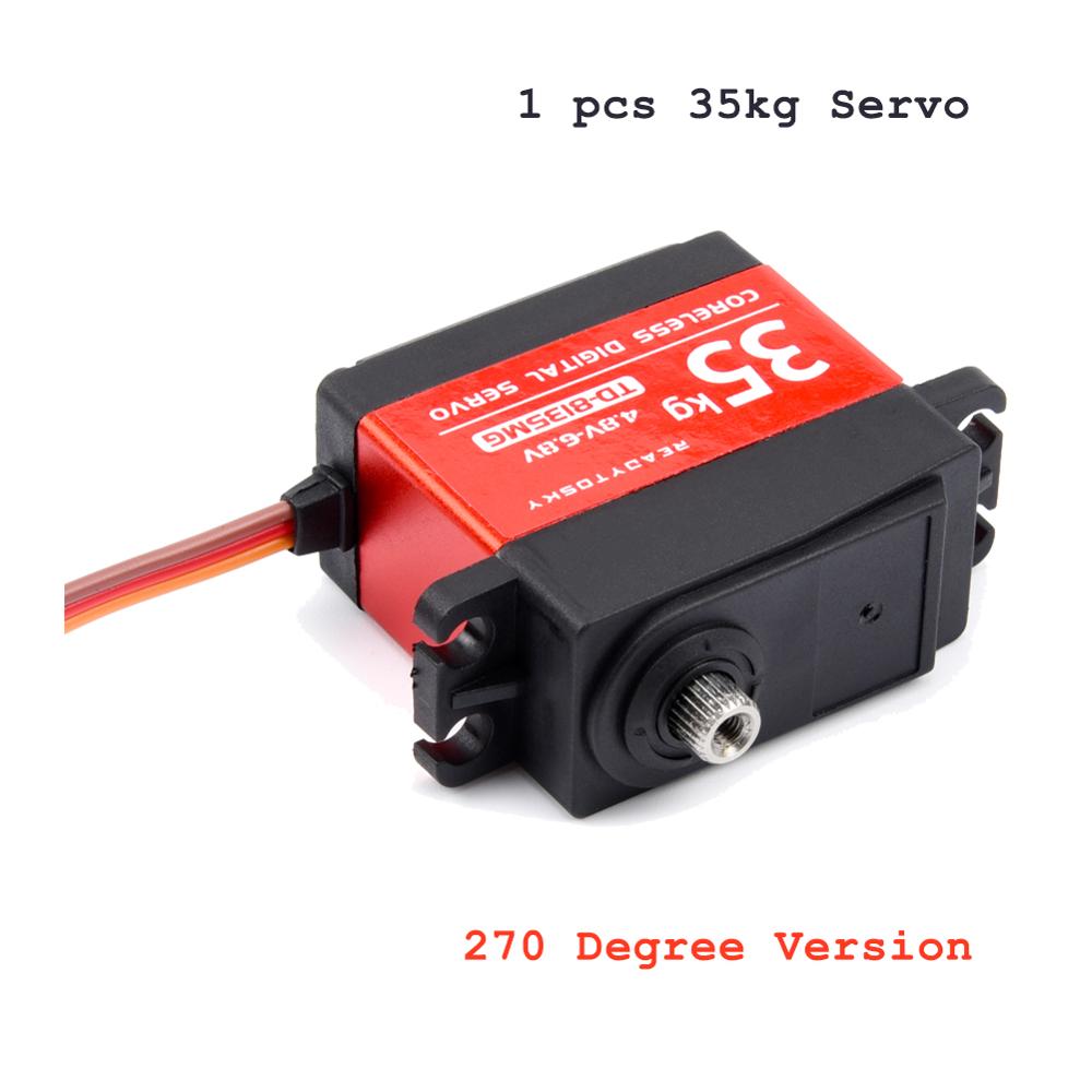 20/25/30KG 35KG 25T Wasserdichte Metall Getriebe Digital Servo Für RC Modelle 180/270/360 Grad aluminium Meta Für RC Auto Crawler: 35kg 270 Degree
