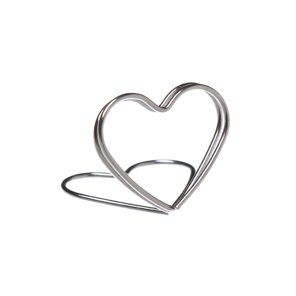 1pc romantiske hjerte diamant fotoklipp bord nummer stativ kult bryllup rekvisita fest skrivebord dekorasjon bordkortholder: Stil 3