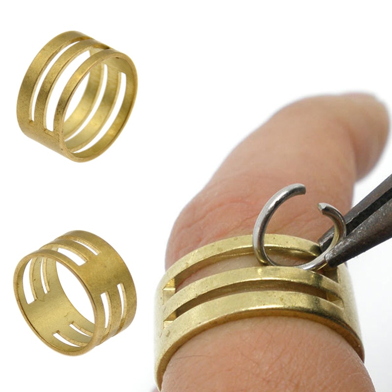 1/2Stck Durcheinander springen Ring Öffner Schließen Werkzeug Finger DIY Schmuck Finden Werkzeug