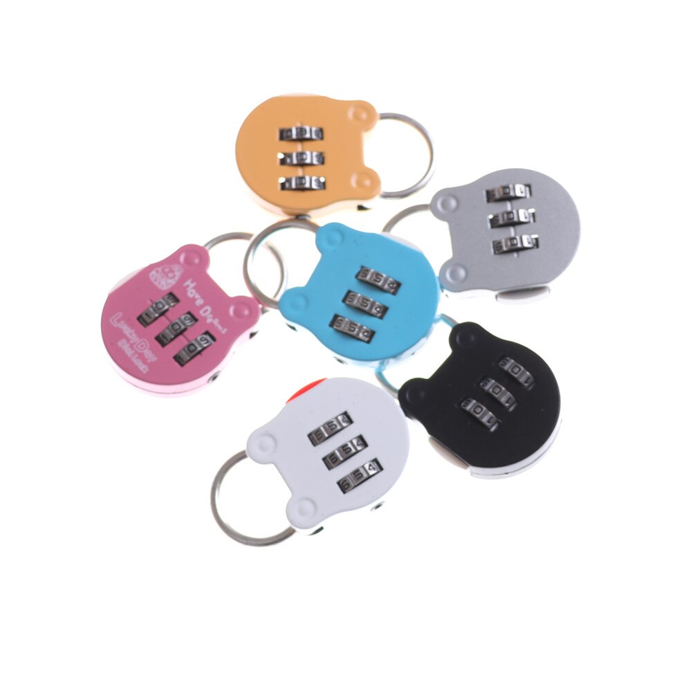 2pcs/lot Safe Cartoon Mini Digital Digit Password Padlock Briefcase Luggage Gym Lock 49*28mm