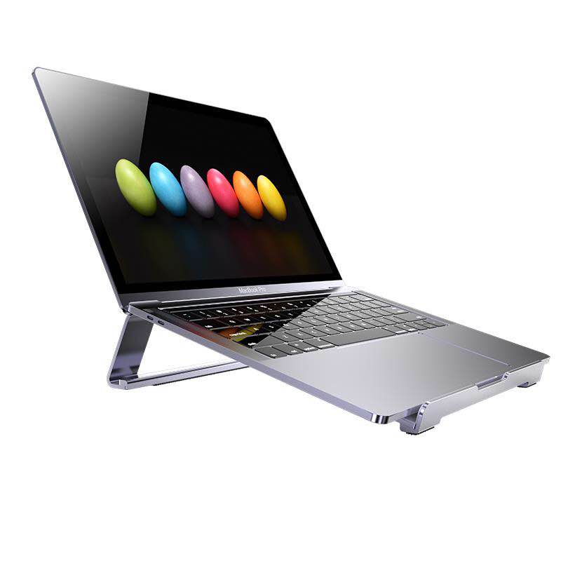 Soporte de refrigeración para portátil de 13 a 17,3 pulgadas, Base de aluminio plegable, soporte para MacBook Air Pro, soporte portátil de escritorio