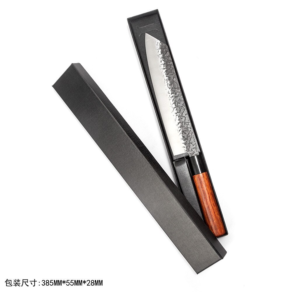 Couteau de Chef japonais forgé à la main, ustensile de Chef pour le saumon, Sushi, Sashimi, couteau à fileter le poisson, couteau de cuisine en acier inoxydable: C