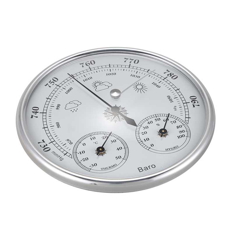 Wall Mounted Household Thermometer Hygrometer High Accuracy Pressure Gauge Air Weather Instrument Barometer