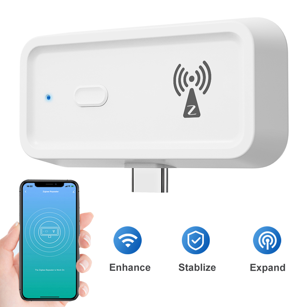 ZigBee-signaalversterker Werkt met ZigBee Gateway Hub Type C Range Extender Werk voor Alexa Google Home Wireless Extender Repeater