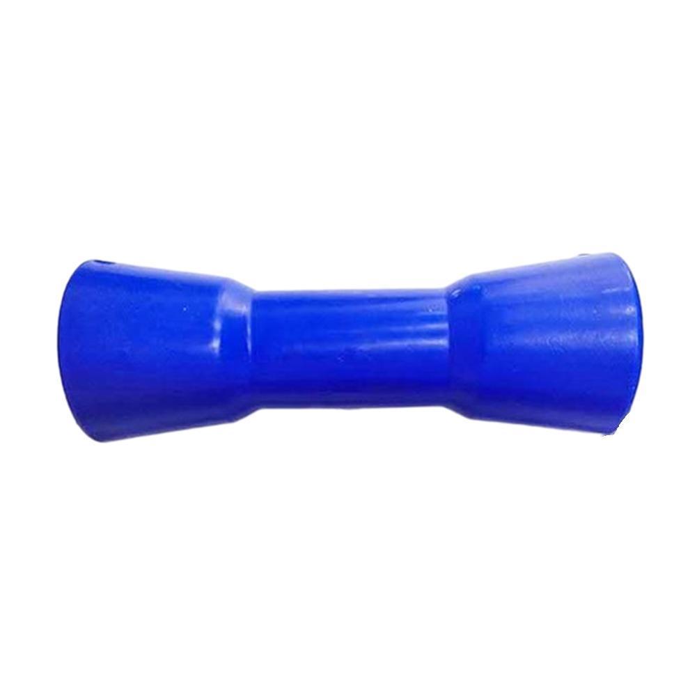 Rouleau de quille de remorque de bateau PE en plastique dur bleu de 8 pouces, auto-centrant de 200mm avec pièces d&#39;accessoires de boulons