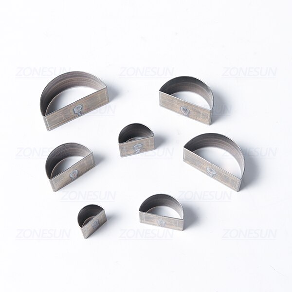 ZONESUN Half-Circle Leather Cutting Die Clicker Steel Rule Die 20/25/30/50mm Punching Tool For Cutting Out Leather Earring: Semicircular