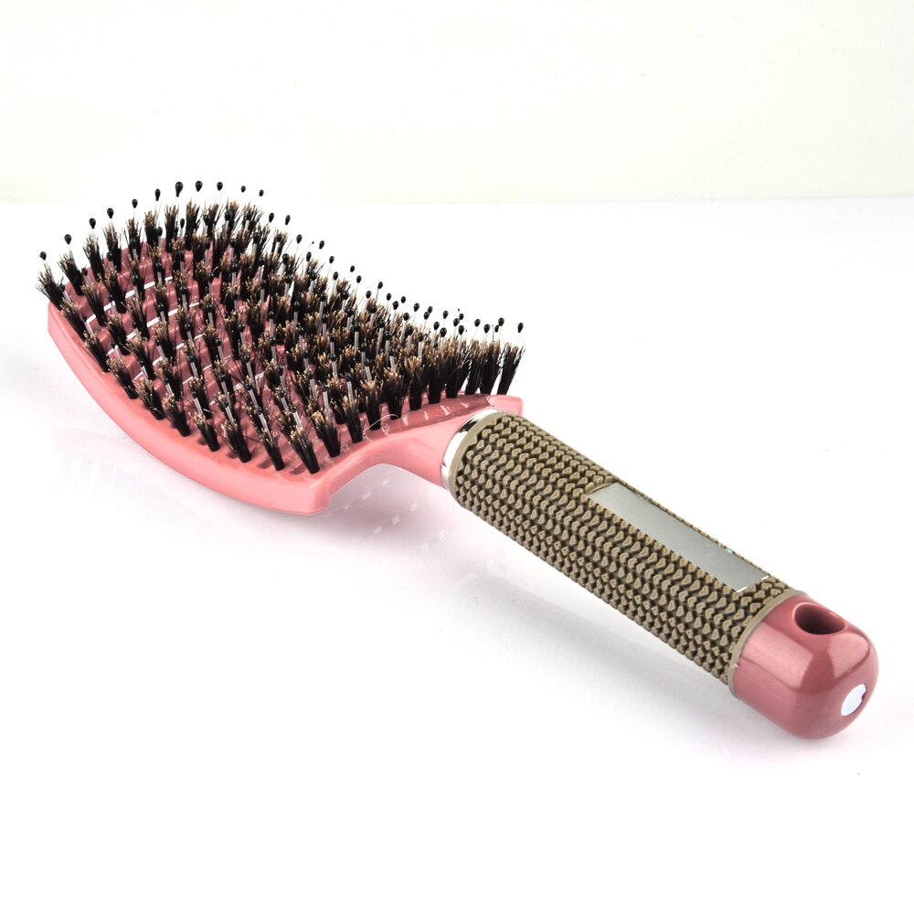 Haarborstel Vrouwen Nat Kam Haar Borstel Professionele Haar Borstel Massage Kam Borstel Voor Haar Kapper Kappers Gereedschap: Roze