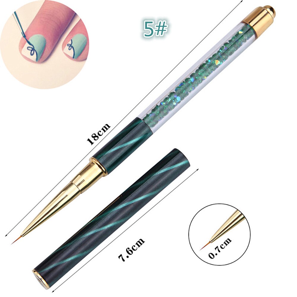 1pcs Ombre Nail Brush Pen Acrylic Nail Art Painting Sculpture Pull Line: P014-5