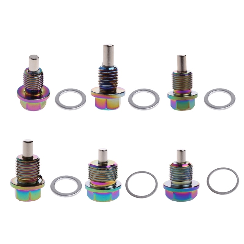 M12 m14 m16 m20 x 1.5/1.25 aluminium magnetisk olie aftapningsprop bolt sump møtrik