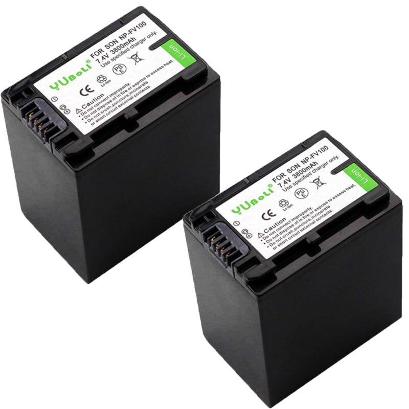 5PCS/LOT bateria NPFV100 NP-FV100 NP FV100 Battery Batteries for Sony NP-FV30 NP-FV50 NP-FV70 SX83E SX63E