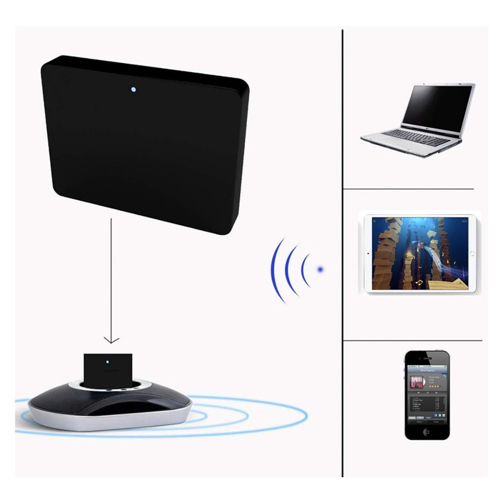 30Pin Bluetooth 5.0 Receiver Wireless Stereo Audio Adapter for Bose Sounddock Series II 10 Portable Digital Music System