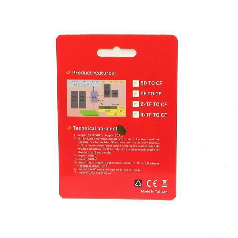 Vendita Calda SD CF Card Adapter Wireless Wifi SD MMC SDHC SDXC Slot Per CF Tipo I di Memoria Compact Flash scheda CF Adattatore Per La Macchina Fotografica SLR