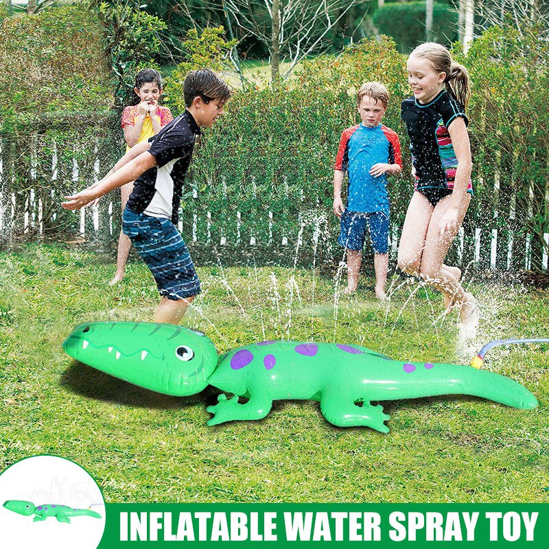 Crocodiles Inflatable Sprinkler Toy Children Pad Outdoor for Lawn Garden Summer AN88