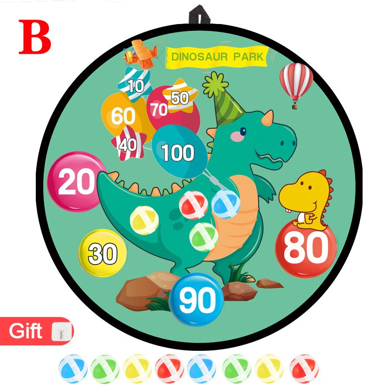 Children's Target Toy Safety Sticky Ball Cloth Target Darts Toy Indoor Outdoor Parent-child Activity Game Toy Kids: B