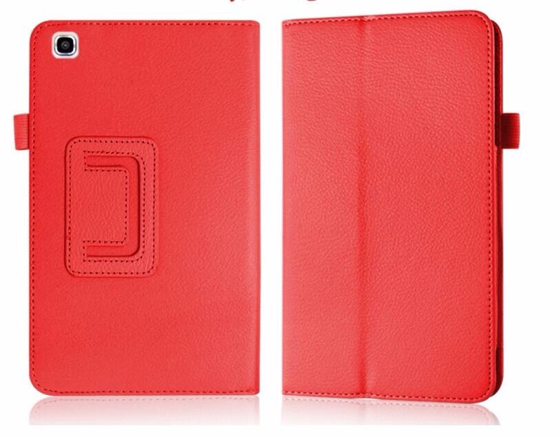 Case voor Samsung Galaxy Tab 3 8.0 T310 T311 Lederen Tablet Gevallen voor Samsung Galaxy Tab3 SM-T310 8 Cover Stand beschermende Shell: red