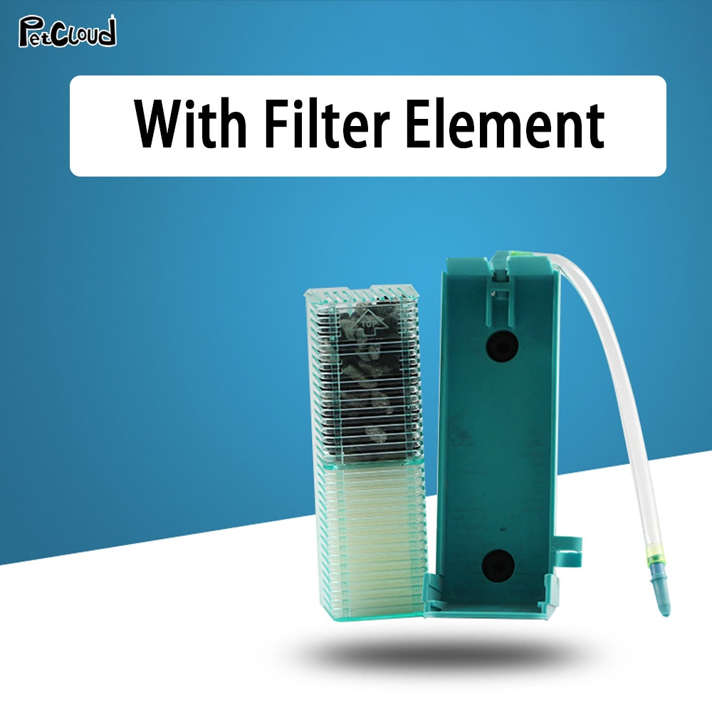 Aquarium Submersible Water Air Cartidge Filter Fish Tank Pneumatic Filter Water Tank Purification Filtration Accessories: Filter-SWF-1