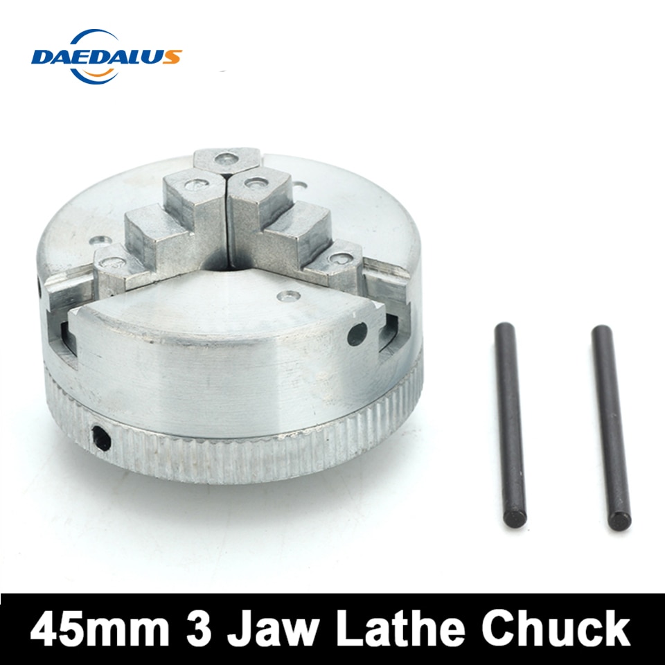 CNC Brand 3" 3 Jaw Lathe Chuck 45mm Manual Chuck Self-Centering Mini Lathe Parts Diy Metal Lathe Accessories