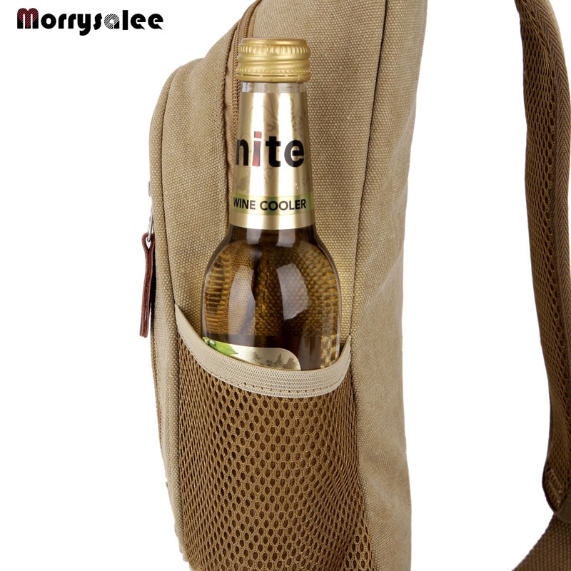 Mode Heren Outdoor Sport Toevallige Canvas Borst Tas Cross body Schoudertas mannen tassen