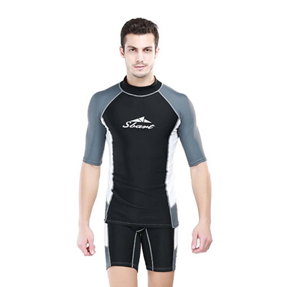 Mannen Shirt, Shorts, Wetsuit, split Dunne Gedeelte Korte Mouwen Dunne Zonnebrandcrème En Sneldrogende Mannen Zwemmen Wetsuit Pak