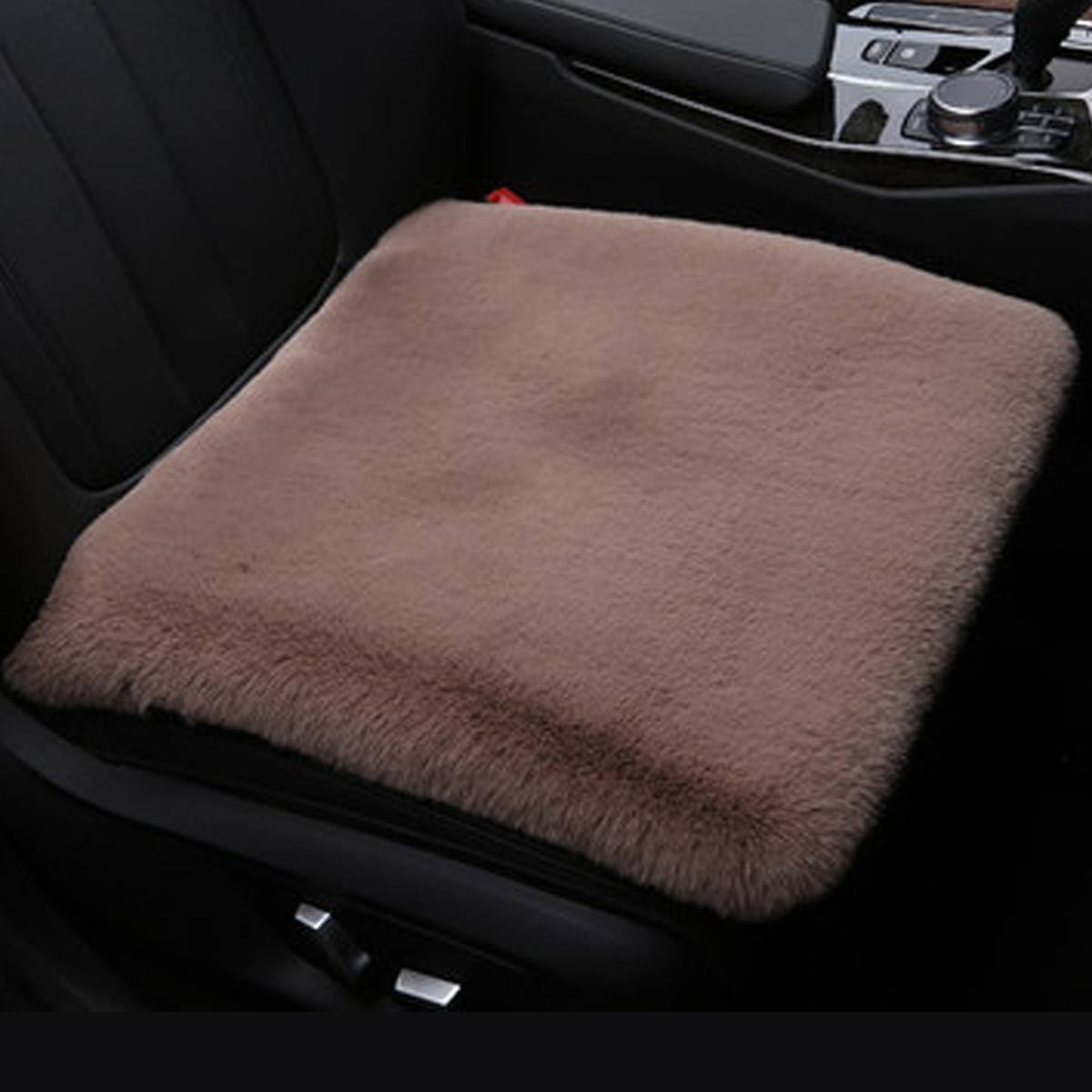 Fausse fourrure universelle couverture avant de voiture housse de siège arrière coussin tapis Automobiles housses de siège accessoires intérieurs pour hiver plus: Front Cameo