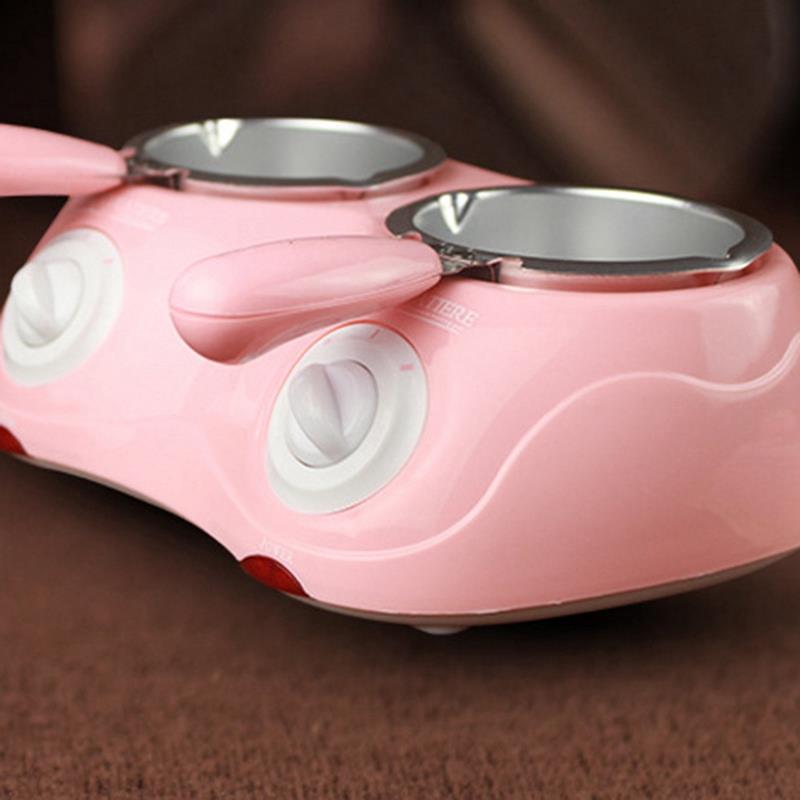 Olla eléctrica para fundir Chocolate y dulces, herramienta de cocina para derretir Fondue, doble olla, bricolaje,