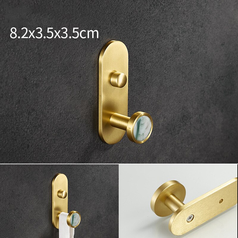 1pc aluminium wandgemonteerde kapstokken voor thuis, slaapkamer, keuken, sleutel, handdoekhangers