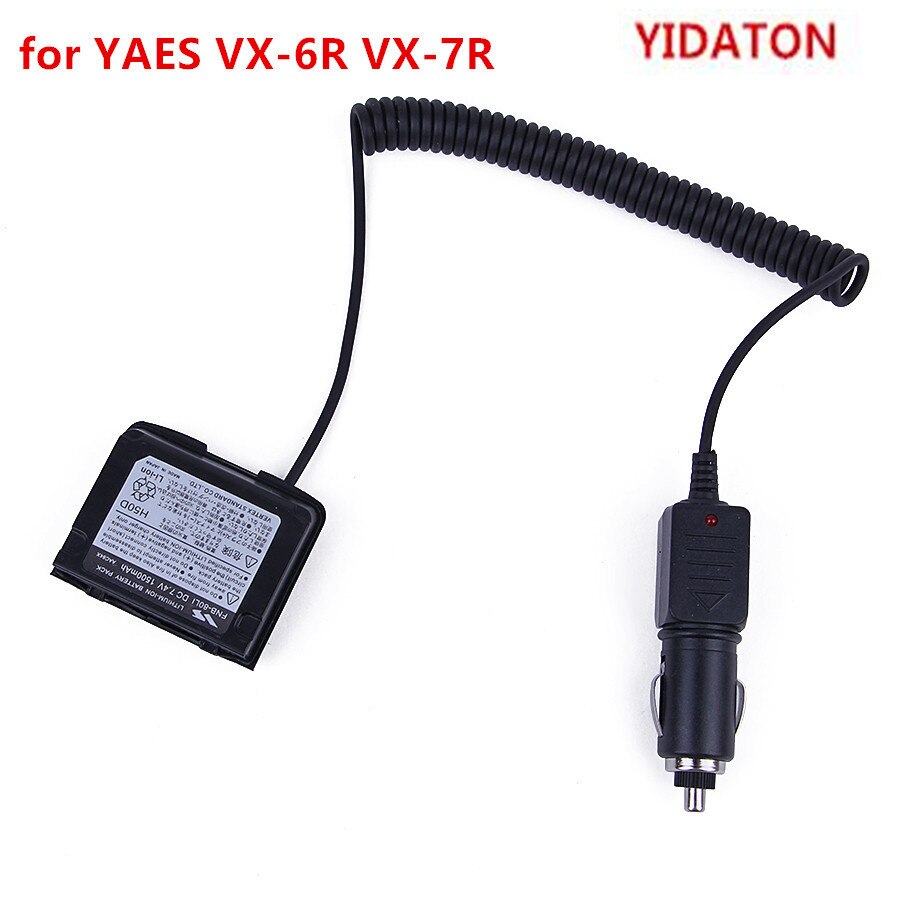 YIDATON voor YAESU VX-7R 12 v Car Battery Charger Eliminator Adapter Walkie Talkie VX-6R Met Waterdichte Ring Batterij Eliminator