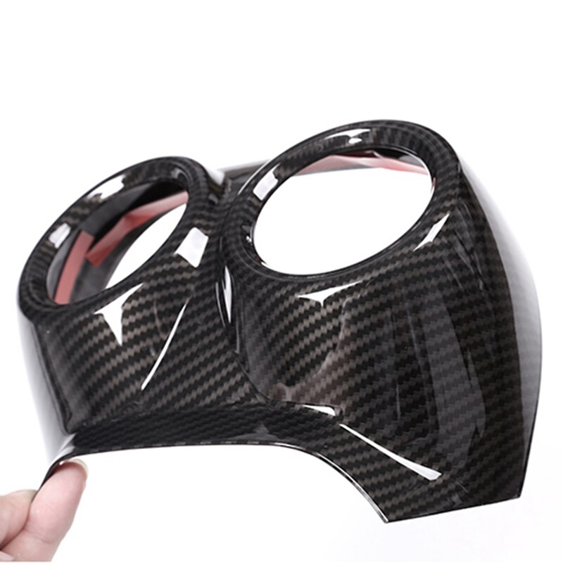 Carbon Fiber For Alfa Romeo Stelvio Abs Plastic Rear Air Conditioning Vent Outlet Cover Trim Car Accessories