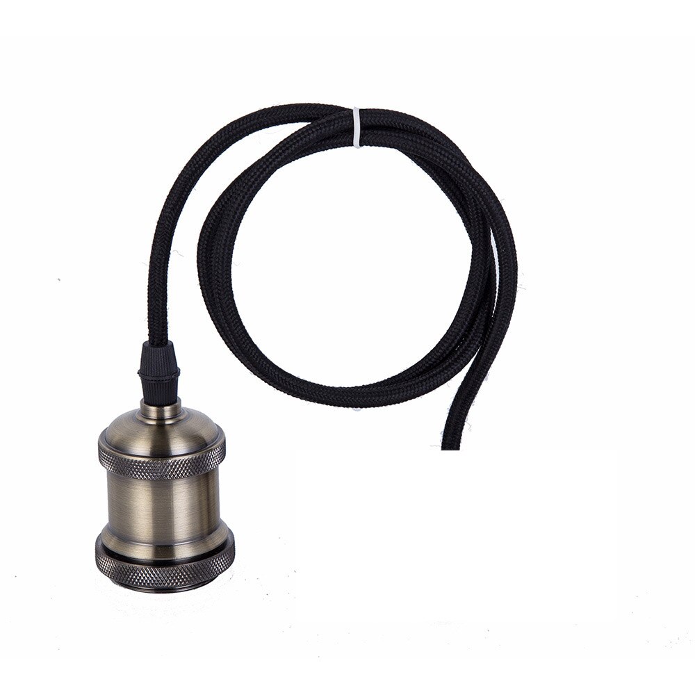 Aluminium Licht Socket Industriële Fittings Lamphouder Armatuur Lampvoet Met Zes Kleur E26 E27 Lamp Basis: Antique Brass