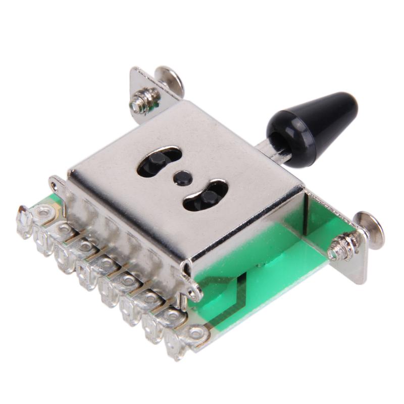 5 Way Selector Elektrische Gitaar Pickup Schakelaars Toggle Hendel Schakelaar Zwart Musical Snaarinstrumenten Gitaar Vervangende Onderdelen