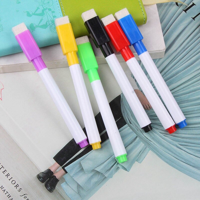 Colorful Black School Classroom Whiteboard Pen Dry White Board Markers Built Student Children's Drawing Pen Marker Pen