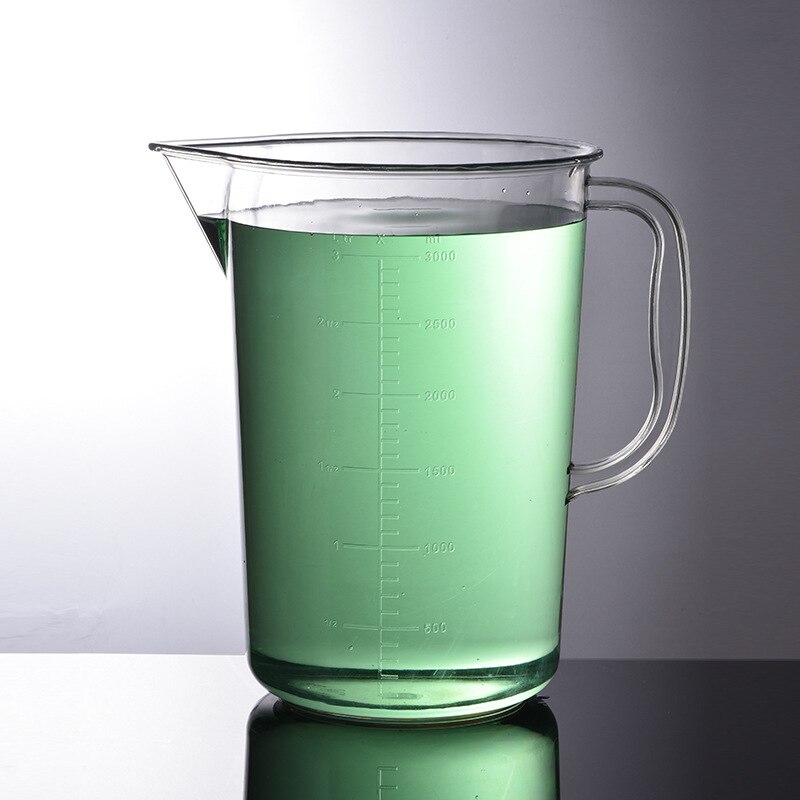 Vaso medidor de plástico irrompible para medir líquidos, jarra, contenedor de taza, herramienta de medición de laboratorio duradera