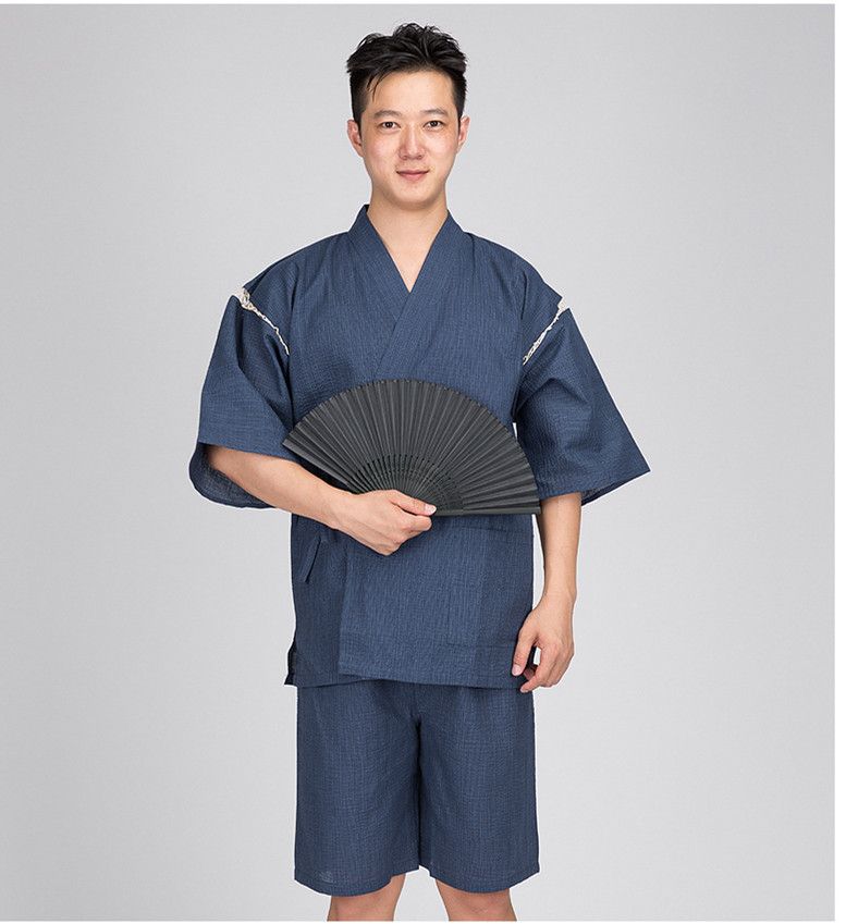 Zomer Mannen Katoen Yukata Kimono Pak Mannen Japan Traditionele Pyjama set Mannelijke Japanse Traditionele Pyjama set 061601