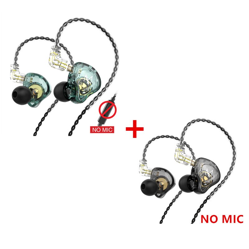 Najnowsze słuchawki douszne TRN MT1 Dynamiczny monitor DJ IEM Słuchawki douszne HIFI Sportowe słuchawki z redukcją szumów TRN M10 TA1 ST1 V90s T300 X7: Niebieski