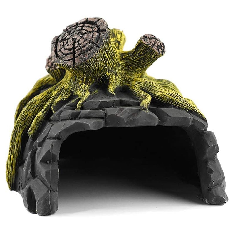 Reptile Breeding Box Shelter Humidify Hide Cave Habitat Decor Terrarium Hideout Caves Ceramics