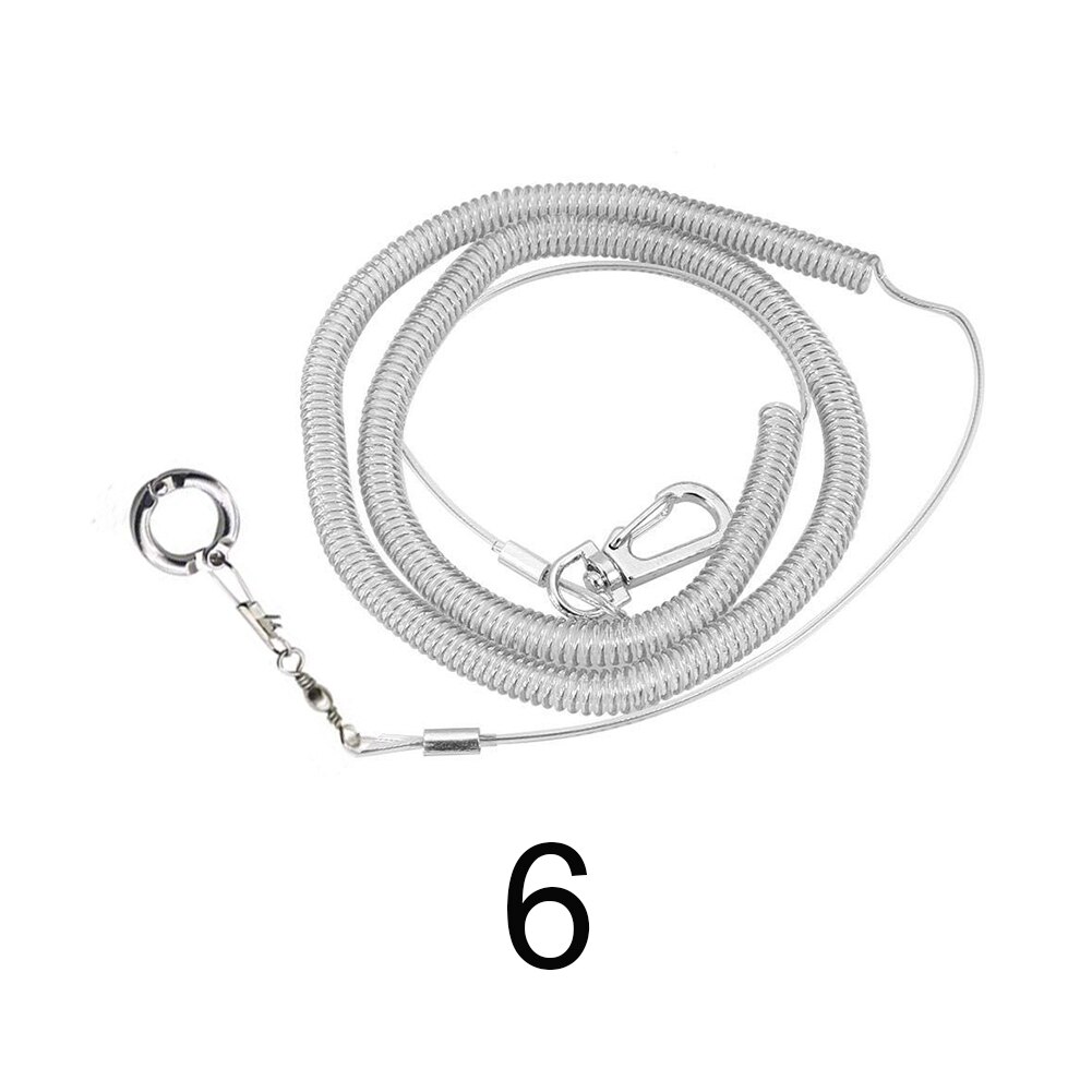 3 Meters Cockatiel Flexible Bird Harness Anti Bite Outdoor Leash Plastic With Leg Ring Ultra Light Parrot Flying Training Rope: 6