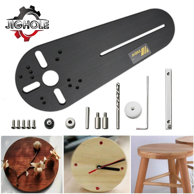 Universal- Kreis Schneiden Jig Werkzeug für Holz Router Fräsen Router/Trimmer Elektrische Hand Kreis Mutter für Tischler